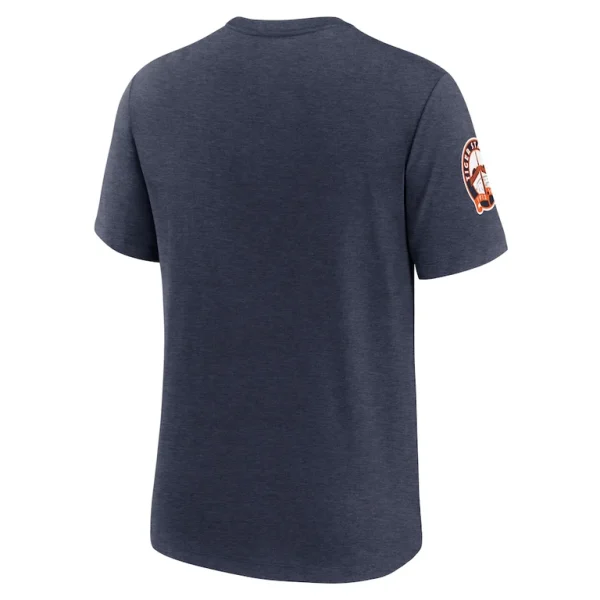 Detroit tigers nike cooperstown collection eras tri blend t shirt Heather navy L