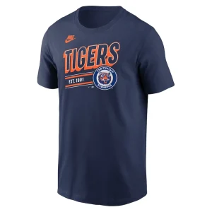 Detroit tigers nike cooperstown collection retro t shirt Navy M