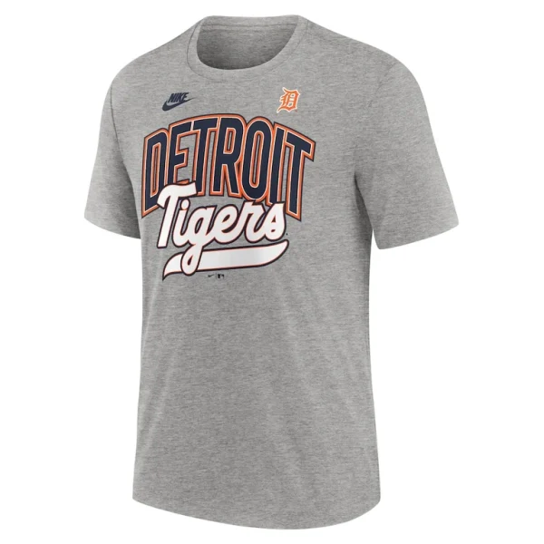 Detroit tigers nike cooperstown collection retro tri blend t shirt Heather gray M