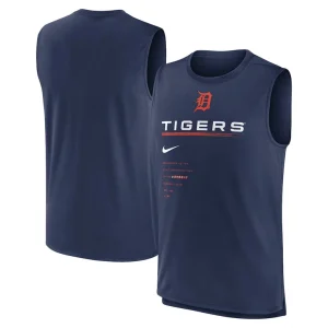 Detroit tigers nike exceed performance tank top Navy