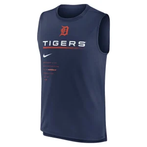 Detroit tigers nike exceed performance tank top Navy M
