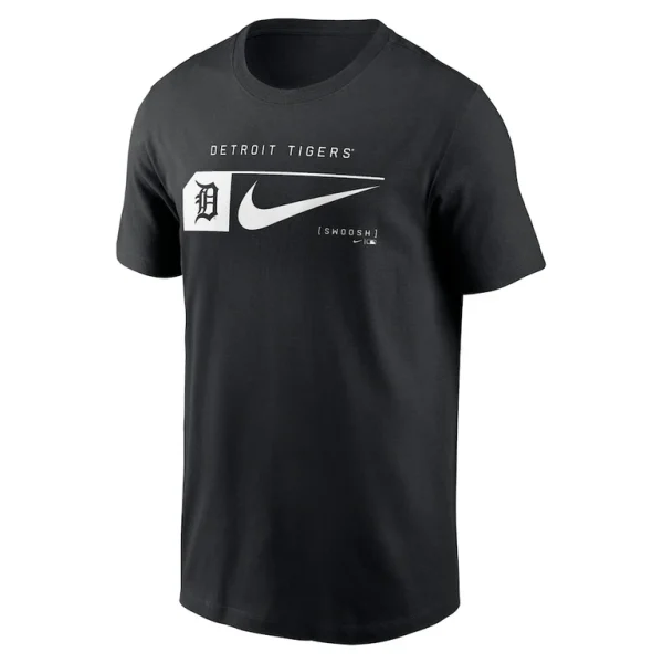 Detroit tigers nike fashion graphic swoosh t shirt Black M