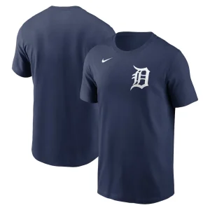 Detroit tigers nike fuse wordmark t shirt Navy