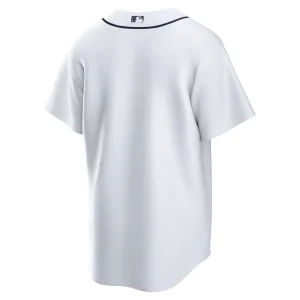 Detroit tigers nike home blank replica jersey White L