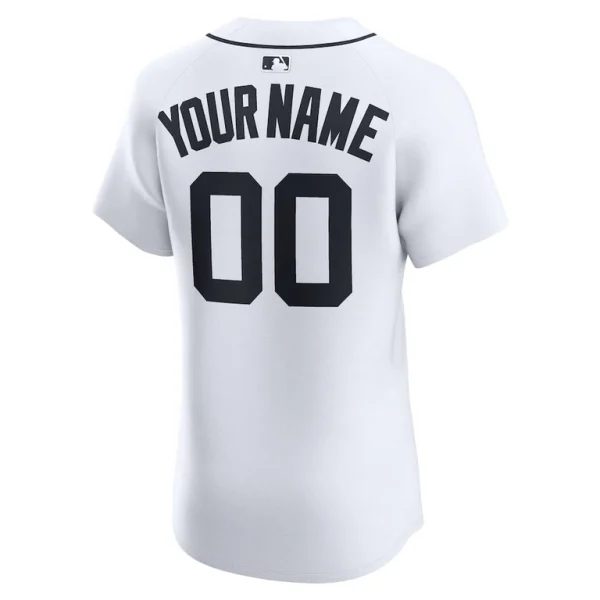 Detroit tigers nike home elite custom jersey White 48