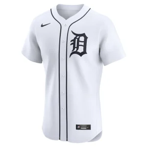 Detroit tigers nike home elite jersey White 44