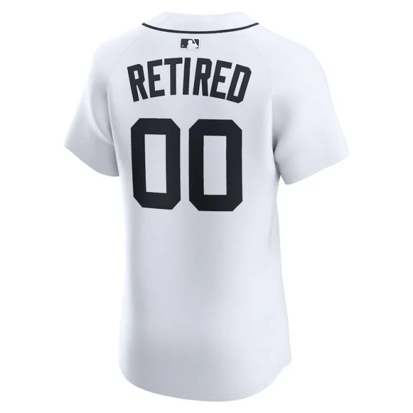 Detroit tigers nike home elite pick a player retired roster jersey White 48