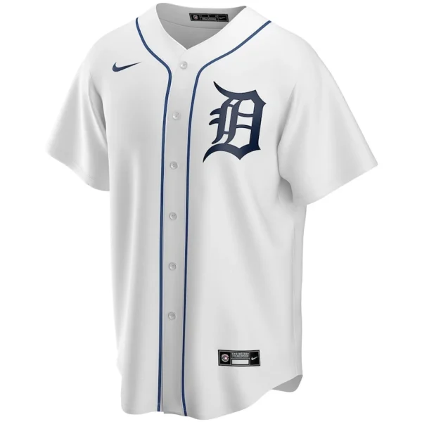 Detroit tigers nike home replica custom jersey White M