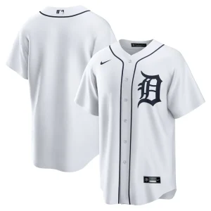 Detroit tigers nike home replica team jersey White