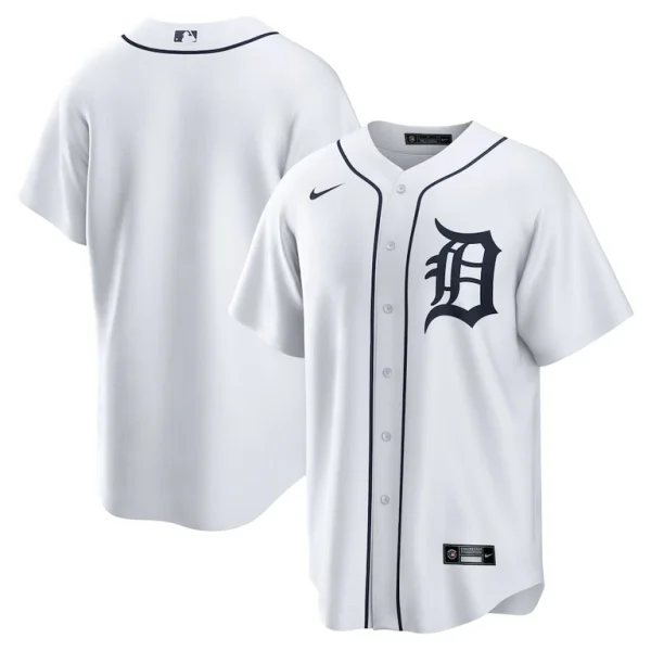 Detroit tigers nike home replica team jersey White