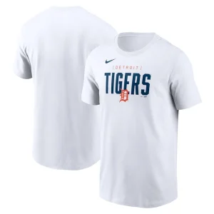 Detroit tigers nike home team bracket stack t shirt White