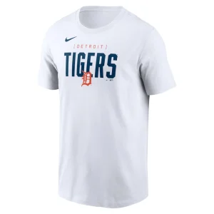 Detroit tigers nike home team bracket stack t shirt White M
