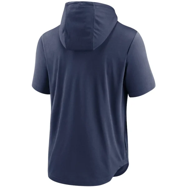 Detroit tigers nike home team short sleeve hoodie top Navy L