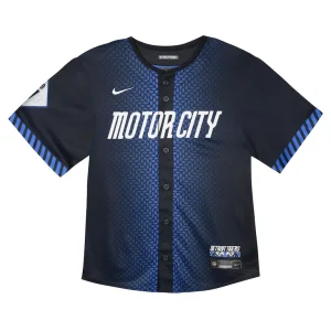 Detroit tigers nike infant 2024 city connect limited jersey Navy 18 MO