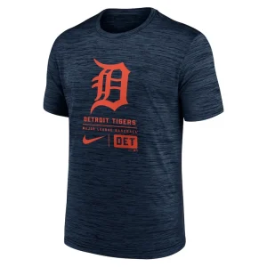 Detroit tigers nike large logo velocity t shirt Navy M