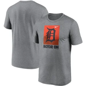 Detroit tigers nike local logo legend t shirt Heathered gray