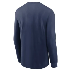 Detroit tigers nike over arch performance long sleeve t shirt Navy L