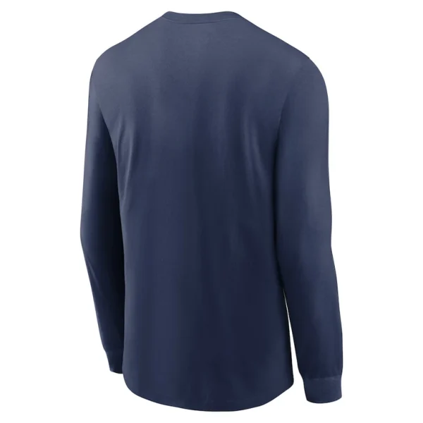 Detroit tigers nike over arch performance long sleeve t shirt Navy L