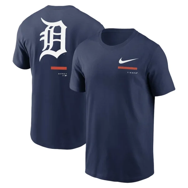 Detroit tigers nike over the shoulder t shirt Navy