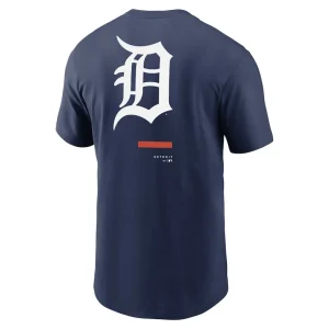 Detroit tigers nike over the shoulder t shirt Navy L