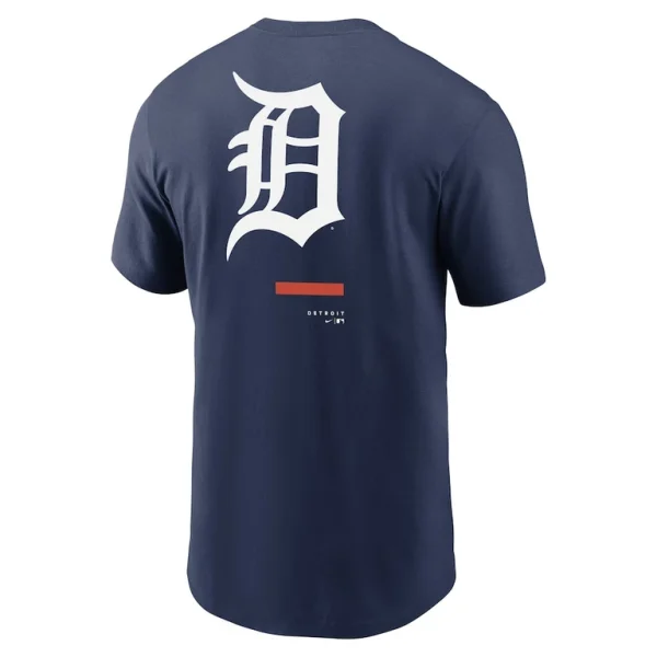Detroit tigers nike over the shoulder t shirt Navy L