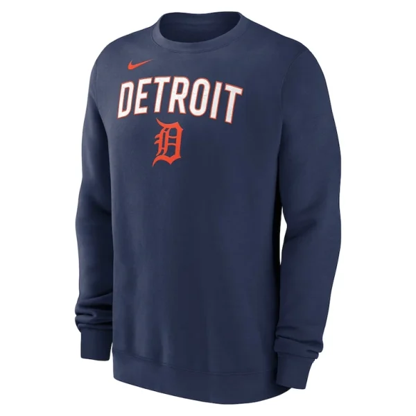 Detroit tigers nike pullover sweatshirt Navy M