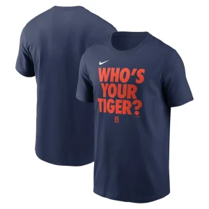 Detroit tigers nike rally rule t shirt Navy