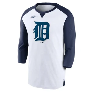 Detroit tigers nike rewind 34 sleeve t shirt Whitenavy M