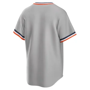 Detroit tigers nike road cooperstown collection team jersey Gray L