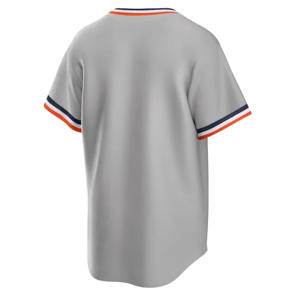Detroit tigers nike road cooperstown collection team jersey Gray L