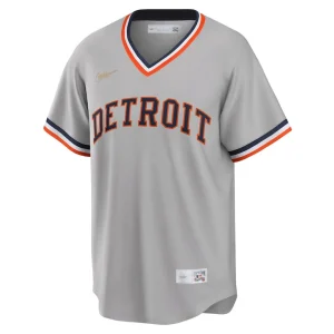 Detroit tigers nike road cooperstown collection team jersey Gray M