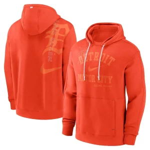 Detroit tigers nike statement ball game pullover hoodie Orange