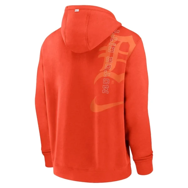 Detroit tigers nike statement ball game pullover hoodie Orange L