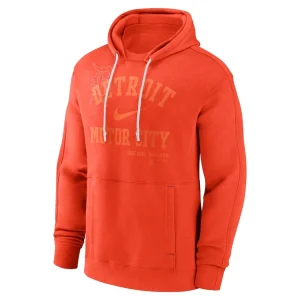 Detroit tigers nike statement ball game pullover hoodie Orange M