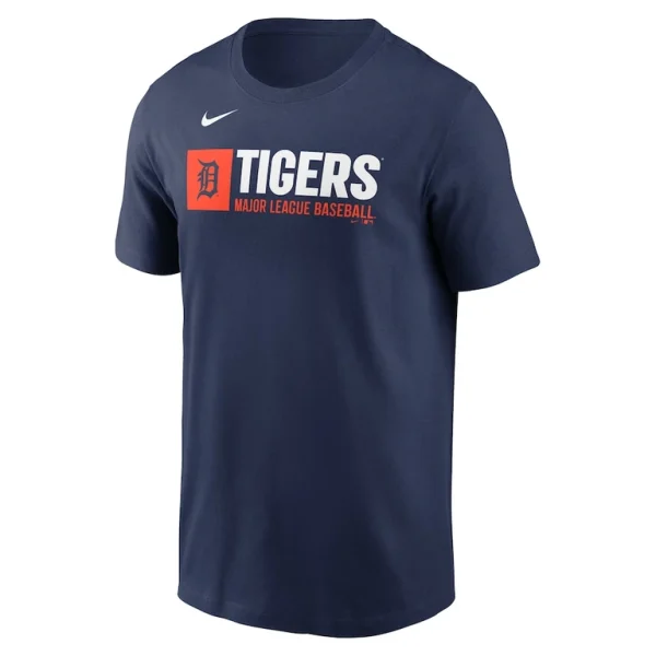 Detroit tigers nike team block t shirt Navy M