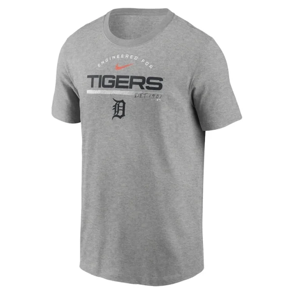 Detroit tigers nike team engineered performance t shirt Heather gray M