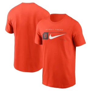 Detroit tigers nike team swoosh lockup t shirt Orange
