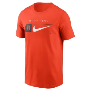Detroit tigers nike team swoosh lockup t shirt Orange M