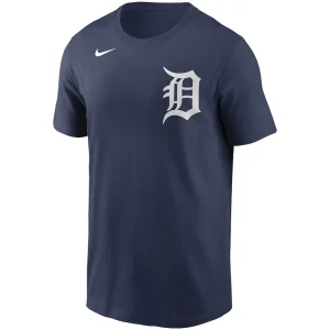 Detroit tigers nike team wordmark t shirt Navy M