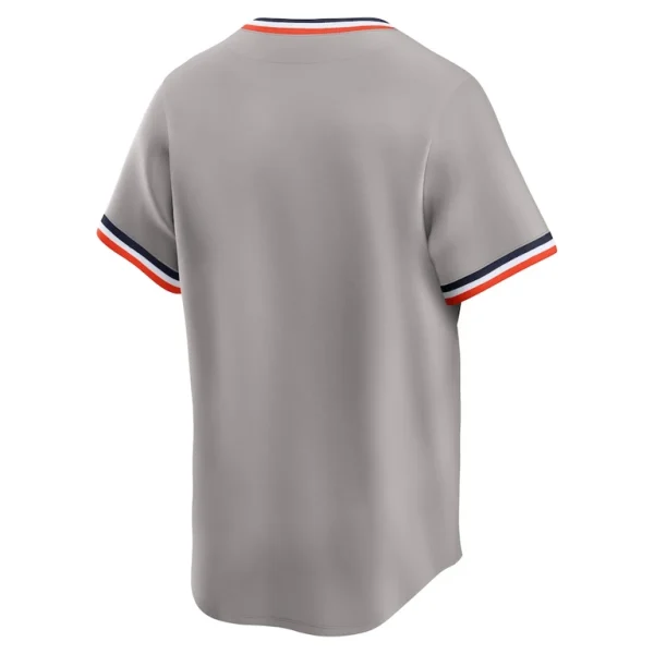 Detroit tigers nike throwback cooperstown collection limited jersey Gray L