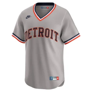 Detroit tigers nike throwback cooperstown collection limited jersey Gray M