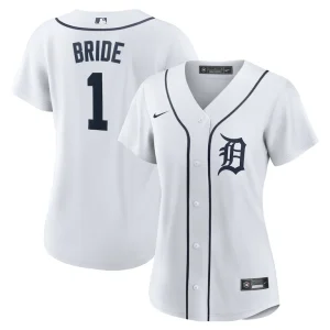 Detroit tigers nike womens 1 bride home replica jersey White