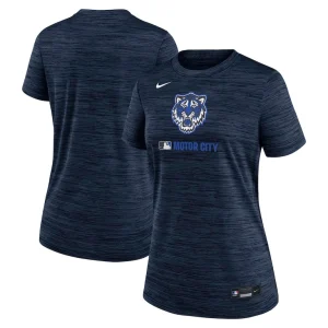 Detroit tigers nike womens authentic collection city connect velocity performance t shirt Navy