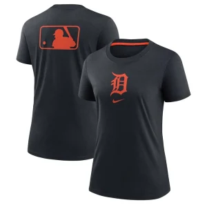 Detroit tigers nike womens authentic collection early work tri blend t shirt Navy