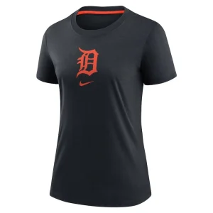 Detroit tigers nike womens authentic collection early work tri blend t shirt Navy S