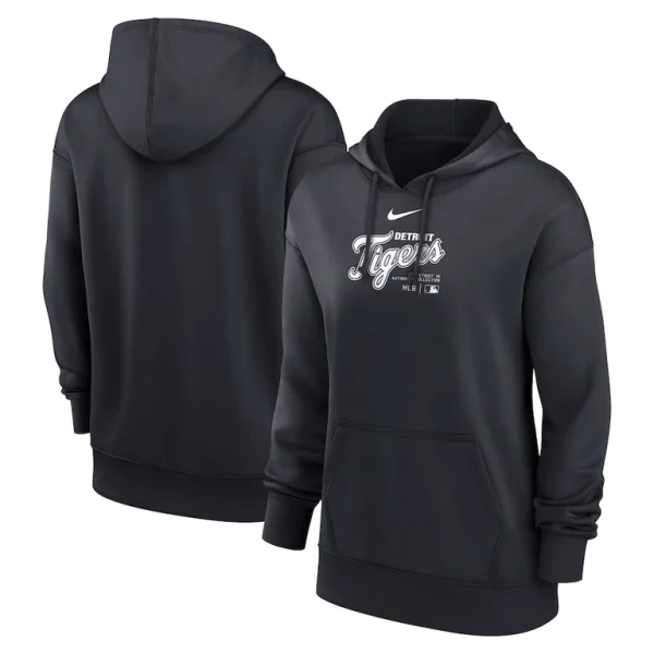 Detroit tigers nike womens authentic collection performance pullover hoodie Navy