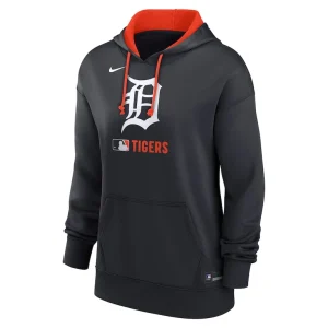 Detroit tigers nike womens authentic collection performance pullover hoodie Navy S