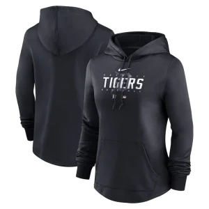 Detroit tigers nike womens authentic collection pregame performance pullover hoodie Navy
