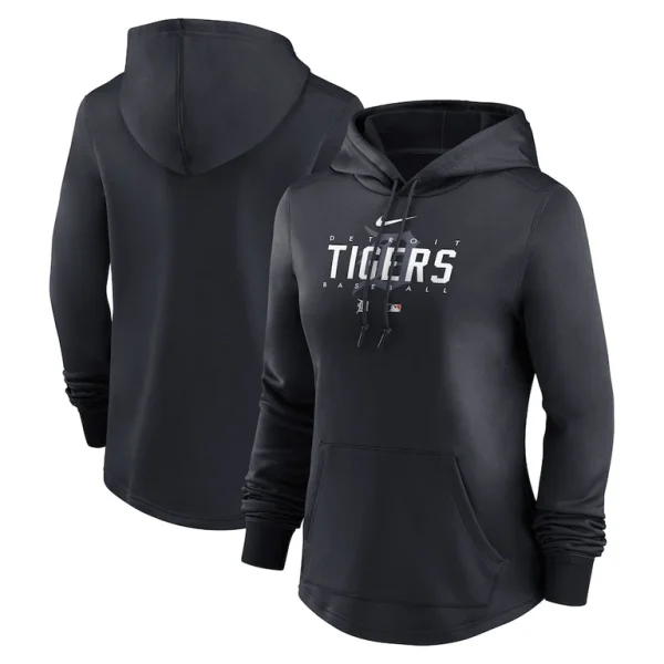 Detroit tigers nike womens authentic collection pregame performance pullover hoodie Navy
