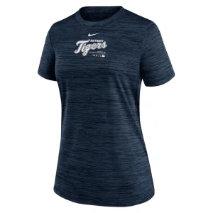 Detroit tigers nike womens authentic collection velocity performance t shirt Navy S
